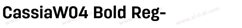 CassiaW04 Bold Reg字体转换